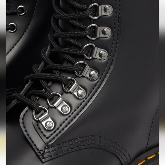 Dr Martens Pascal Verso Smooth Leather Lace Up Boots Size L8 M7 Classic Retro - Picture 4 of 12